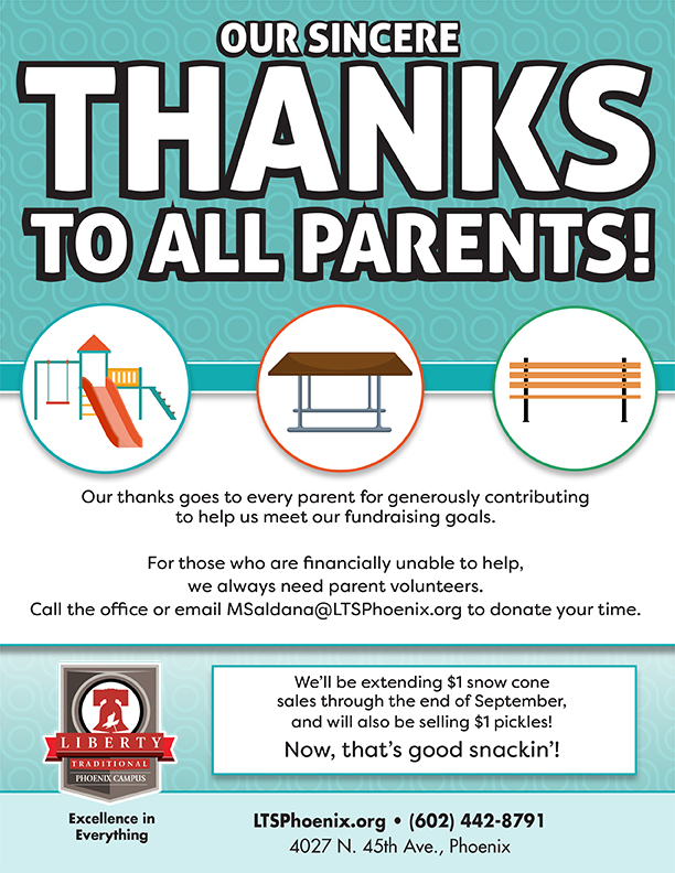 Thank You Liberty Parents