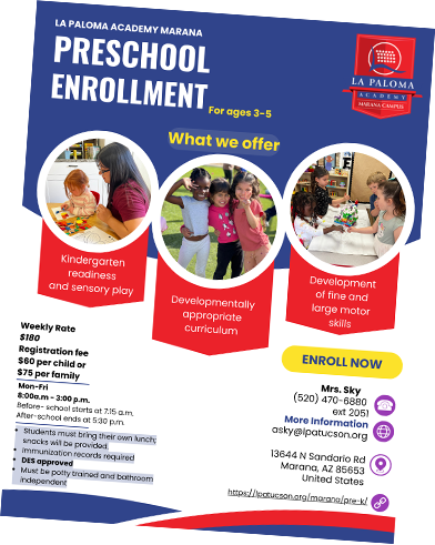 Preschool Enrollment 2026-2027